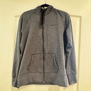 Nike Therma‑Fit Full‑Zip Hoodie – Gray – Size L